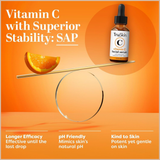 TruSkin Vitamin C Face Serum with Hyaluronic Acid & Vitamin E – Brightening & Anti-Aging