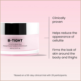 '-TIGHT Lift & Firm Booty Mask – Skin Tightening & Firming Cream for Booty & Thighs with Caffeine & Brazilian Peppertree – 3.4 fl oz