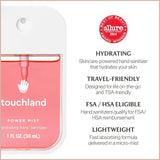 Hand Sanitizer Spray – Juicy Trio Set with Wild Watermelon, Velvet Peach & Berry Bliss – 3 x 1 fl oz Travel Mists