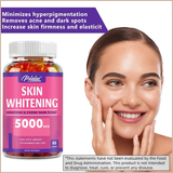 Skin Brightening Gummies – Tone, Antioxidant & Anti-Aging Support – L-Glutathione, Lemon & Cinnamon – 60 Gummies