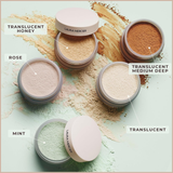 Translucent Loose Setting Powder – 24HR Shine Control, Soft Matte Finish & No Flashback - Translucent Honey