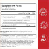 URO Vaginal Probiotics for Women – pH Balance, Healthy Odor & Flora Support with Prebiotics & Lactobacillus – 60 Capsules