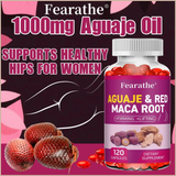 Organic Aguaje & Red Maca Root Capsules – Women’s Wellness, Body Balance, Energy & Immune Support – 120 Count