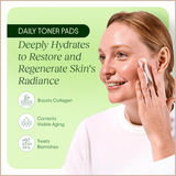Korean Skincare Toner Pads for Dark Spots, Dull Skin, Fine Lines & Hydration – 100 Count