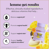Lemme Purr Vaginal Probiotic Gummies – pH Balance, Healthy Odor, Flora & Immune Support – Pineapple Flavor – 60 Count