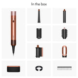 Airwrap i.d.™ Multi-Styler and Dryer – Bluetooth Connected 6-in-1 Hair Styler for Straight & Wavy Hair – Amber Silk