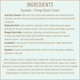 Squalane + Omega Repair Cream – Ultra-Moisturizing Face Cream with Hyaluronic Acid, Ceramides & Squalane for Dry & Sensitive Skin