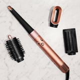 Airwrap i.d.™ Multi-Styler and Dryer – Bluetooth Connected 6-in-1 Hair Styler for Straight & Wavy Hair – Amber Silk