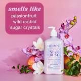 Hempz Star Dust Body Lotion – Iridescent Glow Shimmer Moisturizer with Passionfruit & Wild Orchid – 17 oz