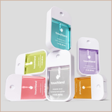 Hand Sanitizer Spray Dye Free Trio – Rainwater, Beach Coco & Unscented – 3 x 1 fl oz Travel Mists
