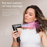 FlexStyle Hair Styling System – Portable Hair Dryer, Curler, Volumizer & Blow Dryer Brush with 6 Styling Tools – Black / HD440BK