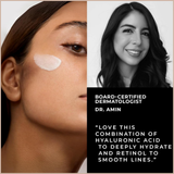 Anti-Aging Hydrating Face Cream with Retinol & Hyaluronic Acid for Wrinkles & Firming