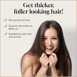 Biotin Hair Growth Serum – Thicker, Fuller-Looking Hair Support for Men & Women