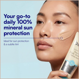 Tinted Mineral Sunscreen SPF 30 for Invisible UV Protection