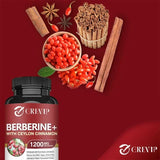 Berberine with Ceylon Cinnamon Capsules, 60 Count